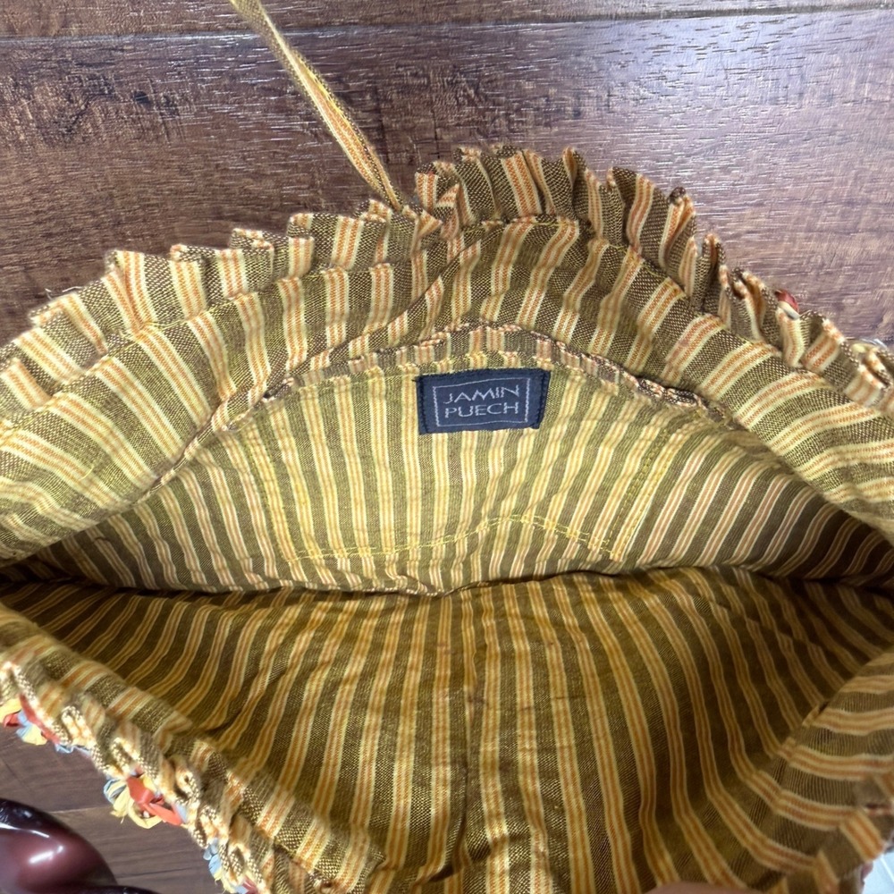 Jamin Puech Vintage Woven Raffia Top Handle Bag Boho Coastal Grandma - Picture 13 of 16